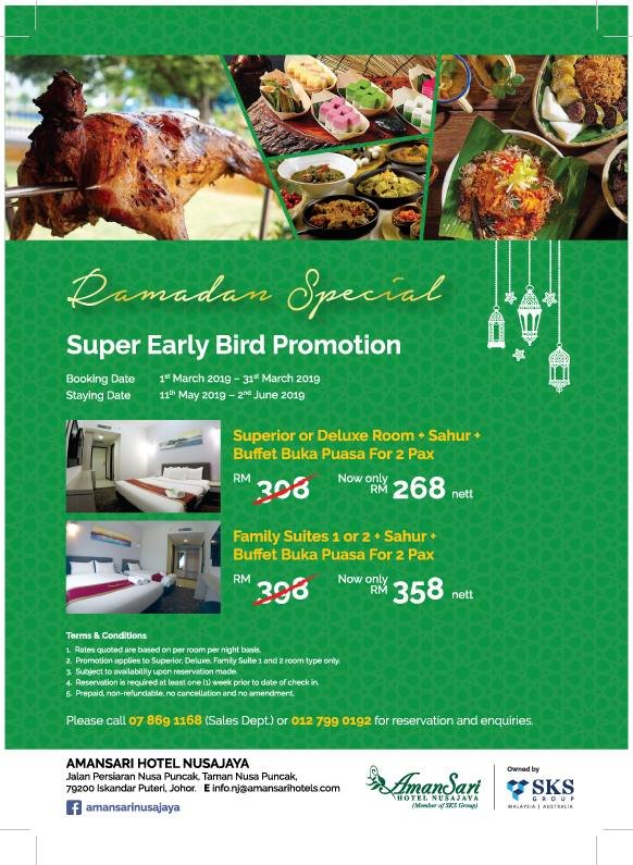 Wow Ada 45 Pilihan Buffet Ramadhan Di Hotel Sekitar Johor Maqan